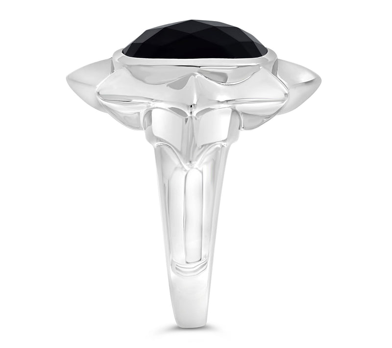 Margo Manhattan Sterling Silver Onyx Ella Ring — View 2