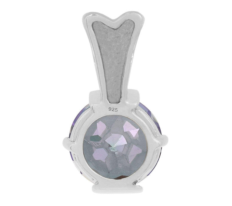 Affinity Gems Green Coated Quartz Pendant, Sterling — View 4