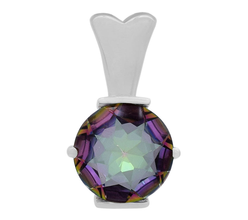 Affinity Gems Green Coated Quartz Pendant, Sterling — View 6