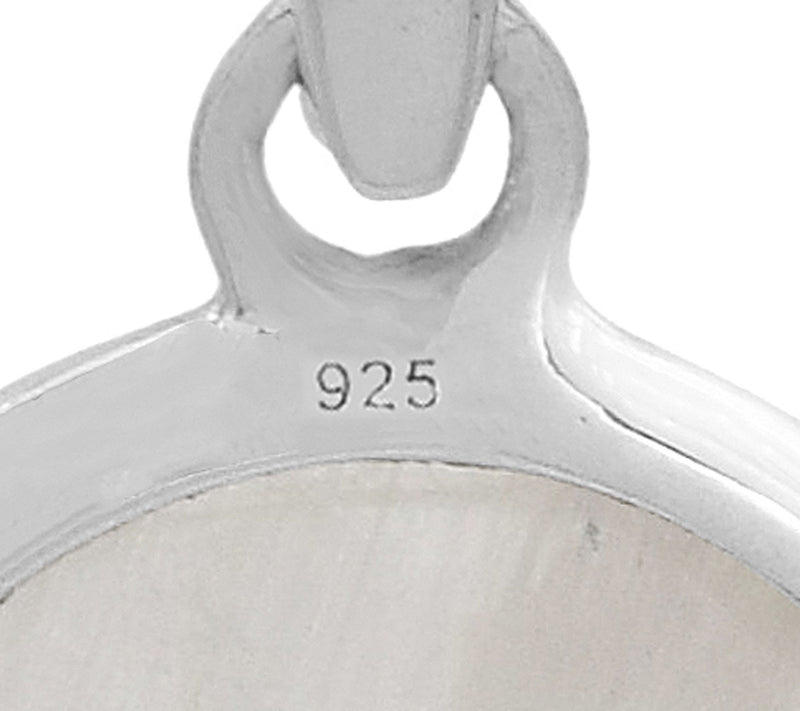 Affinity Gems Oval Rainbow Moonstone Pendant, Sterling — View 5