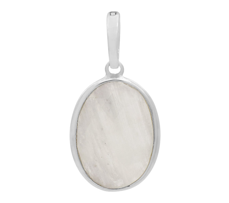 Affinity Gems Oval Rainbow Moonstone Pendant, Sterling — View 7