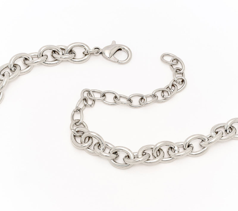 Denim and Co. Faux Toggle Necklace w/ Circle Drop — View 3