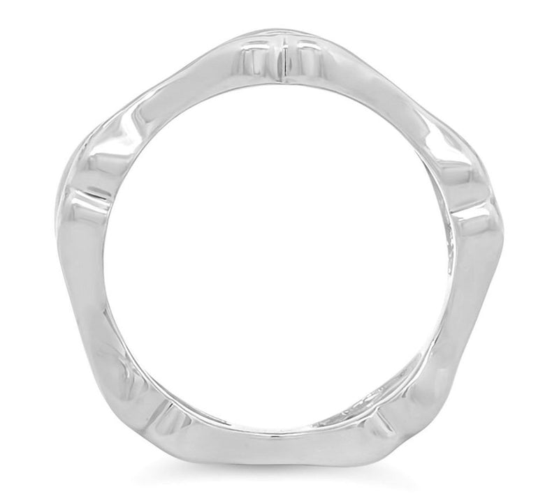 Margo Manhattan Sterling Silver Interlocking Lips Ring Set — View 2