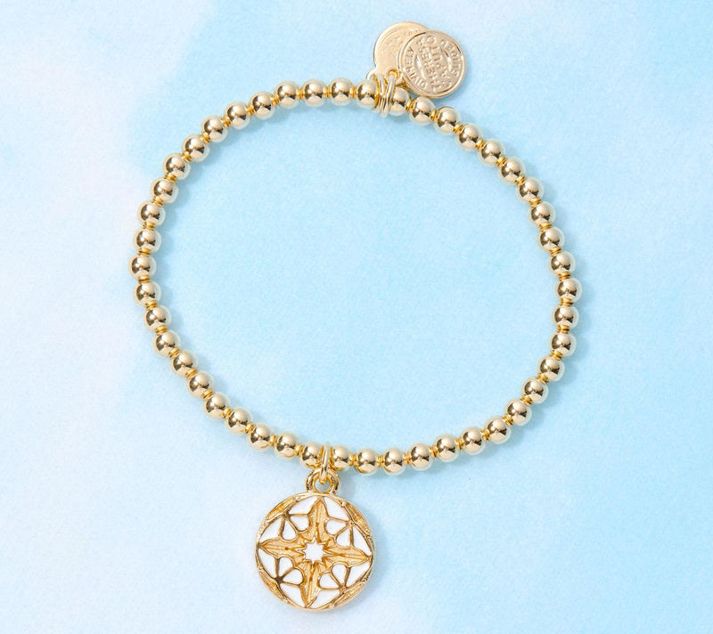 Divinely Guided by Theresa Caputo Stretch Bracelet, Goldtone — View 3