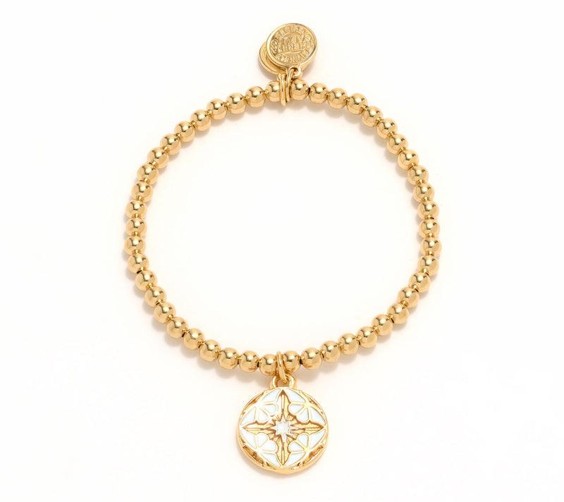 Divinely Guided by Theresa Caputo Stretch Bracelet, Goldtone — Main view