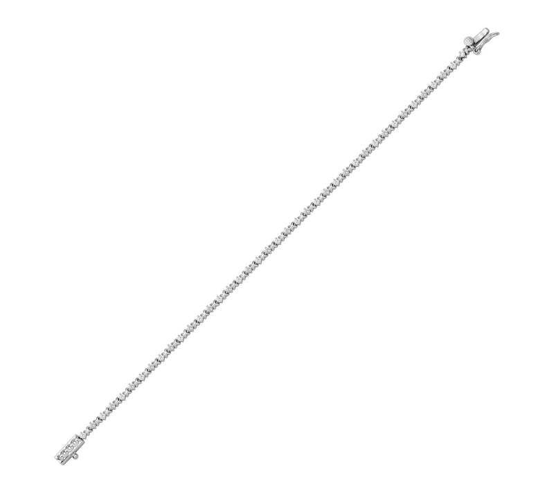 LuxLab 1.00 cttw Grown Diamond "xo" Tennis Brac elet, Sterling — View 6