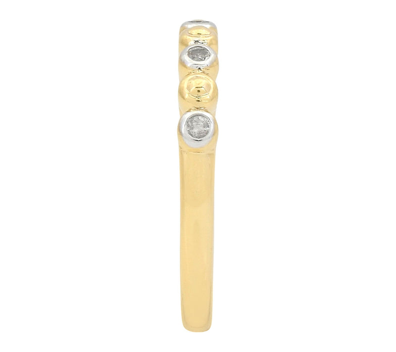 Affinity Diamonds 5-Stone Accent Ring, 14K GoldPlated — View 4