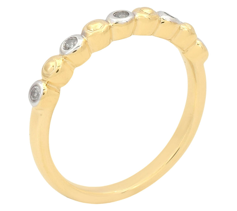 Affinity Diamonds 5-Stone Accent Ring, 14K GoldPlated — View 8
