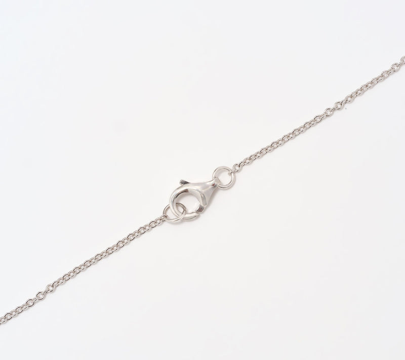 Diamonique x Kathy Levine Waterfall Heart Necklace, Sterling Silver — View 2