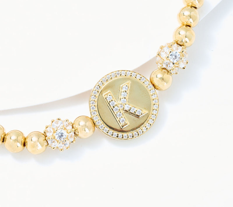 Diamonique x Kathy Levine All Mine Bracelet, 14K Gold Plated — View 29