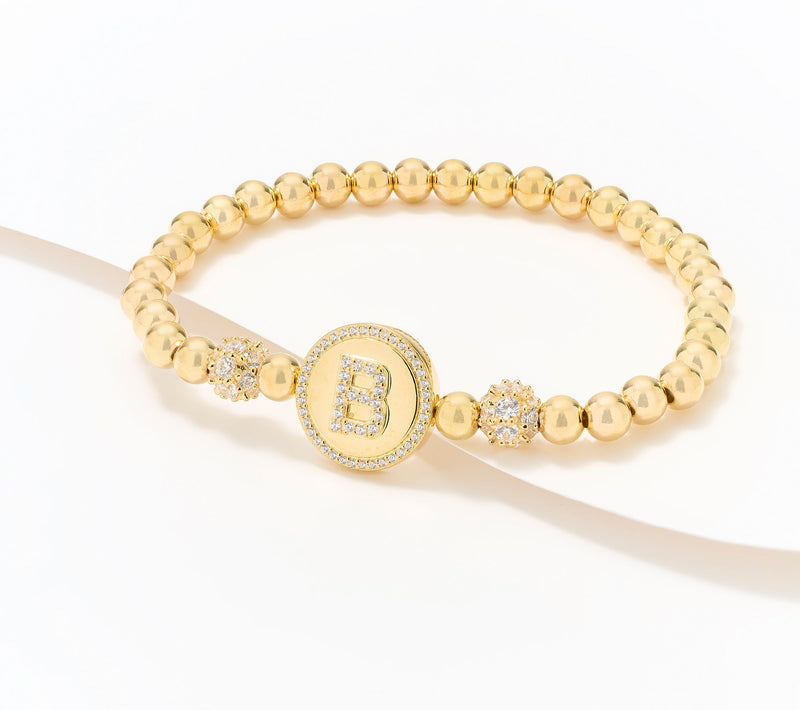 Diamonique x Kathy Levine All Mine Bracelet, 14K Gold Plated — View 33