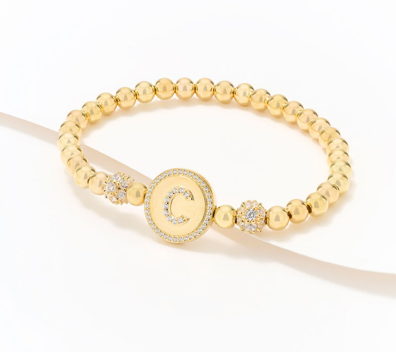 Diamonique x Kathy Levine All Mine Bracelet, 14K Gold Plated — View 34