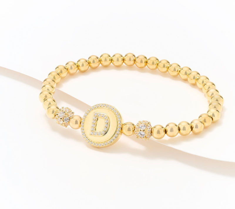 Diamonique x Kathy Levine All Mine Bracelet, 14K Gold Plated — View 35