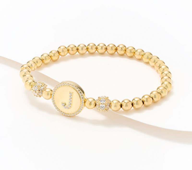 Diamonique x Kathy Levine All Mine Bracelet, 14K Gold Plated — View 38