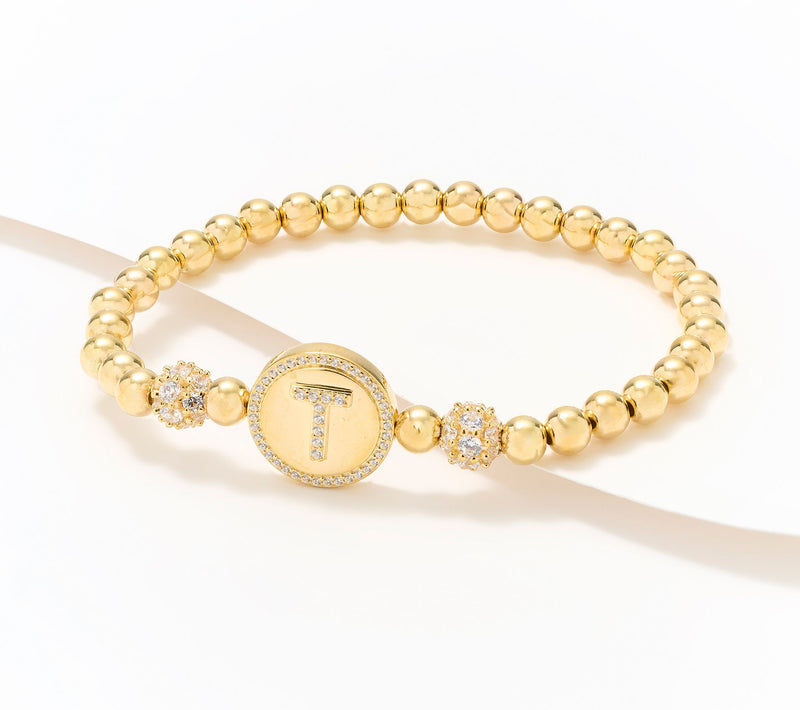 Diamonique x Kathy Levine All Mine Bracelet, 14K Gold Plated — View 44