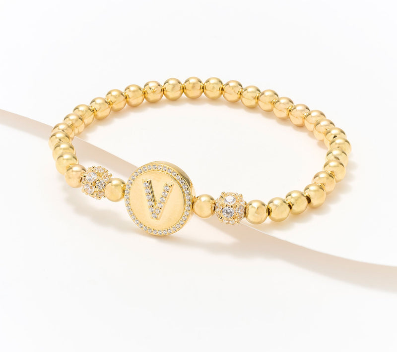 Diamonique x Kathy Levine All Mine Bracelet, 14K Gold Plated — View 45