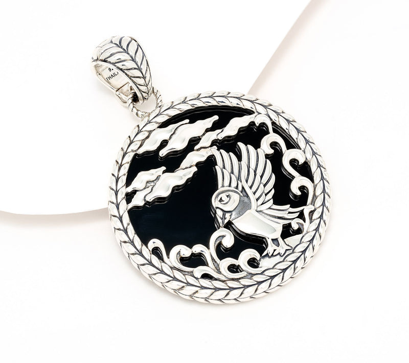 JAI Ireland Sterling Silver Gemstone Birds Of Ireland Enhancer, 14.5g — Main view
