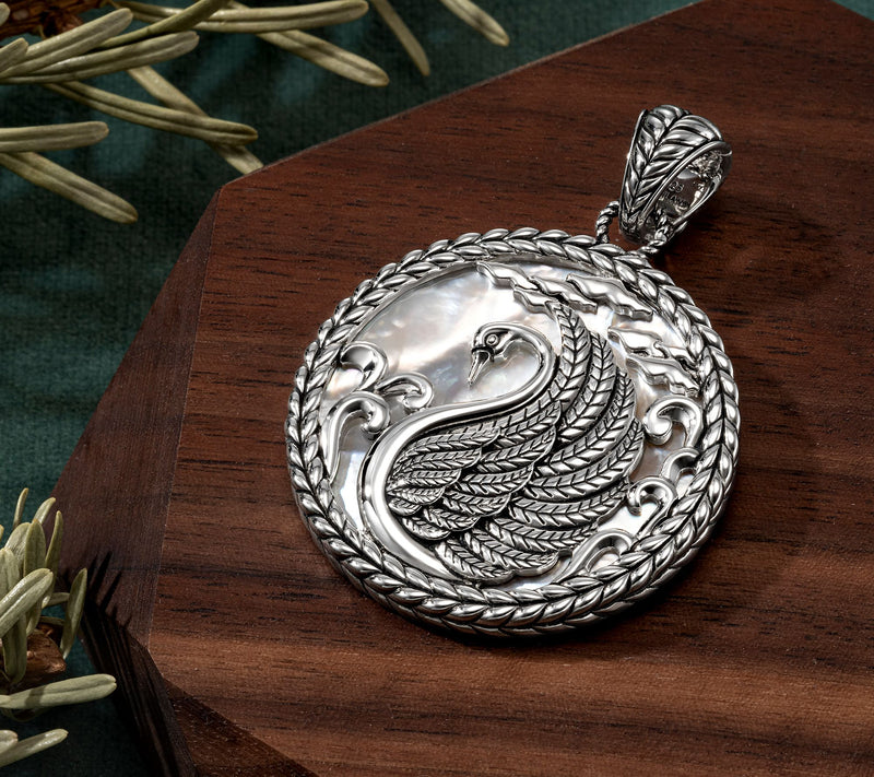 JAI Ireland Sterling Silver Gemstone Birds Of Ireland Enhancer, 14.5g — View 3