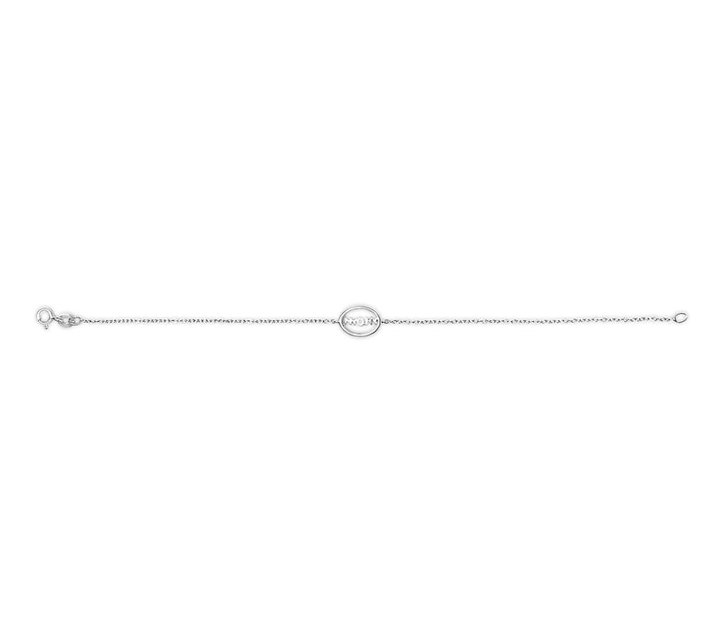 Haus of Brilliance Diamond MOM Charm Bracelet,Sterling — View 3