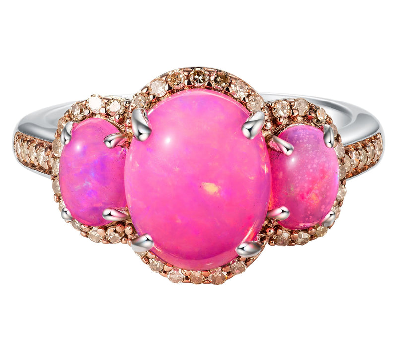 Accent by Affinity Diamond & Ethiopian Opal Ring, Sterling — View 7