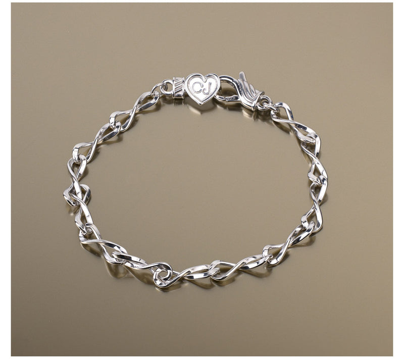 Christian James by Scott Grimes Sterling Iconic Eternity Link Bracelet 7.0g — View 6