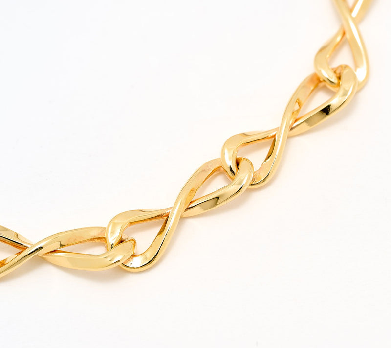 Christian James by Scott Grimes 14K Clad Iconic Eternity Link Bracelet 7.0g — View 2