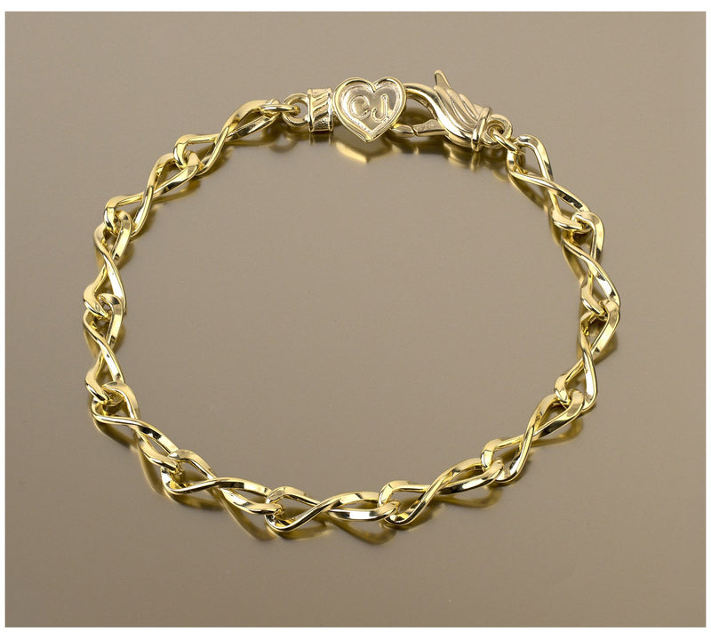 Christian James by Scott Grimes 14K Clad Iconic Eternity Link Bracelet 7.0g — View 5
