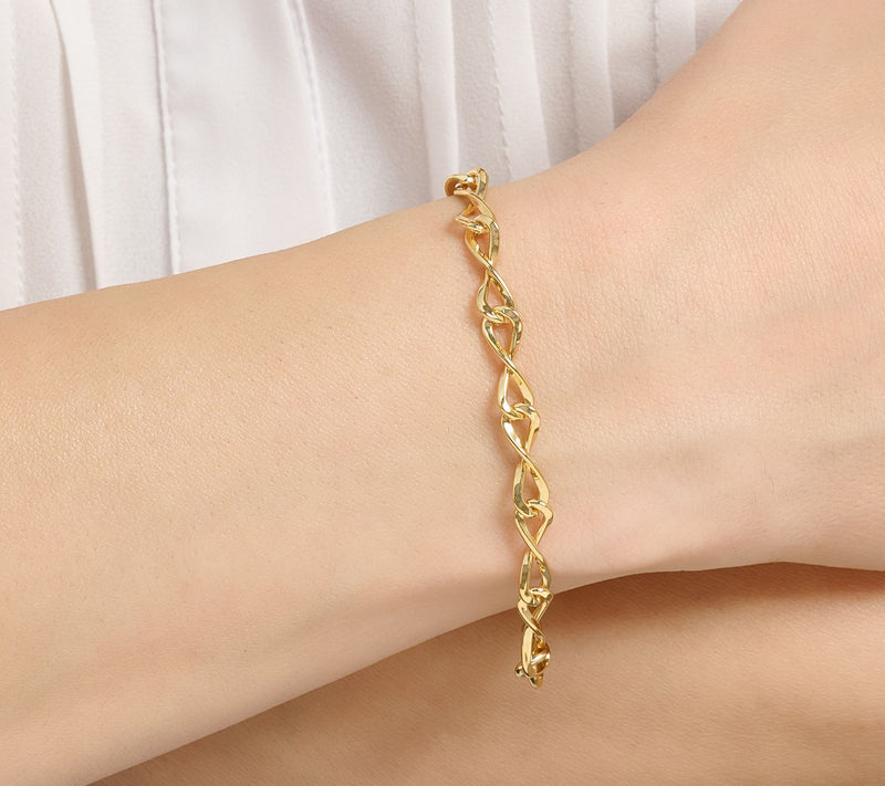 Christian James by Scott Grimes 14K Clad Iconic Eternity Link Bracelet 7.0g — View 7