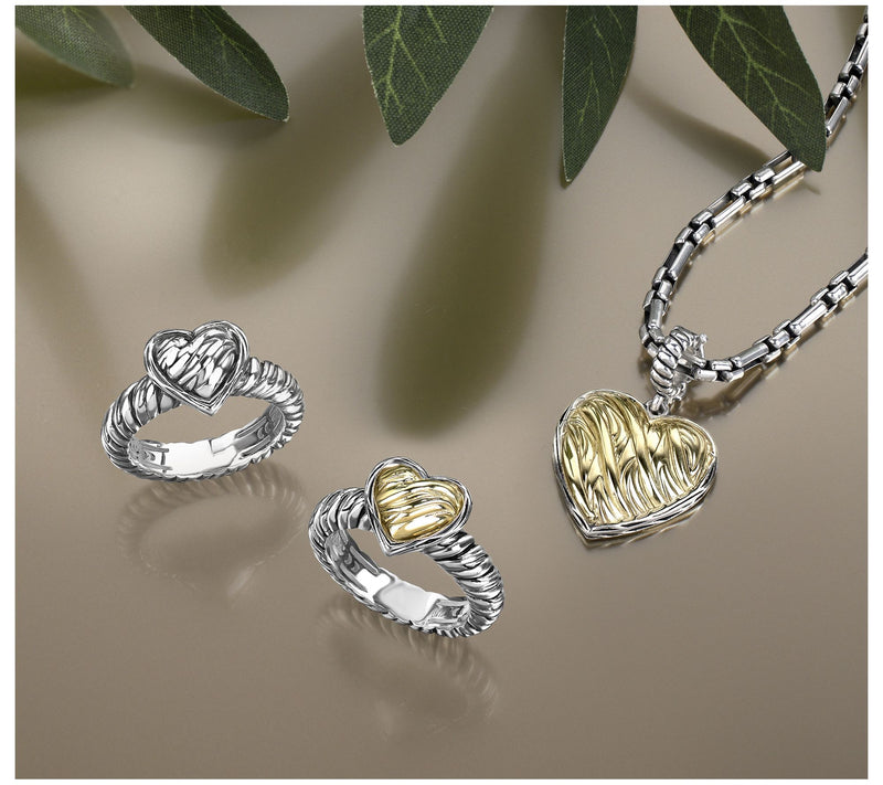 Christian James by Scott Grimes Two-tone 1" Ripple Heart Enhancer 5.6g — View 3