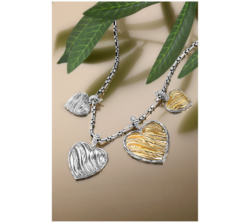 Christian James by Scott Grimes Sterling 1-1/2" Ripple Heart Enhancer 12.6g — View 4