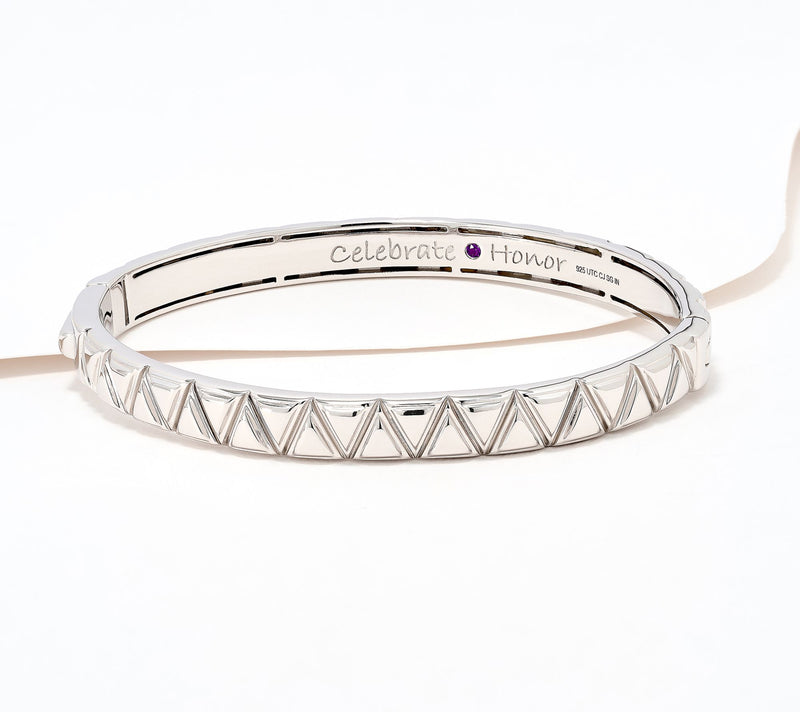 Christian James by Scott Grimes Sterling Silver Life Bangle 24.0g-27.0g — Main view