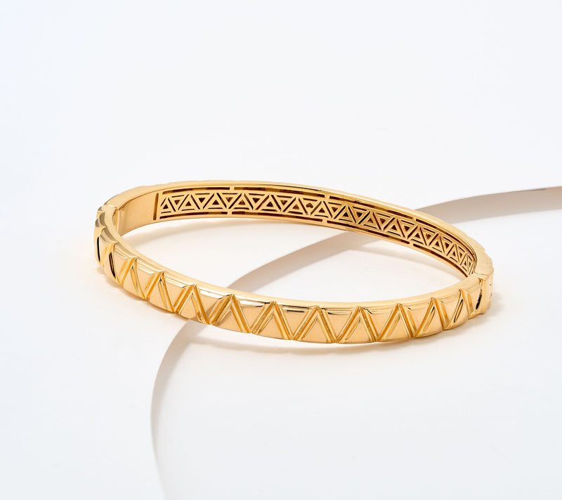 Christian James by Scott Grimes 14K Gold Clad Life Bangle 24.0g-27.0g — Main view