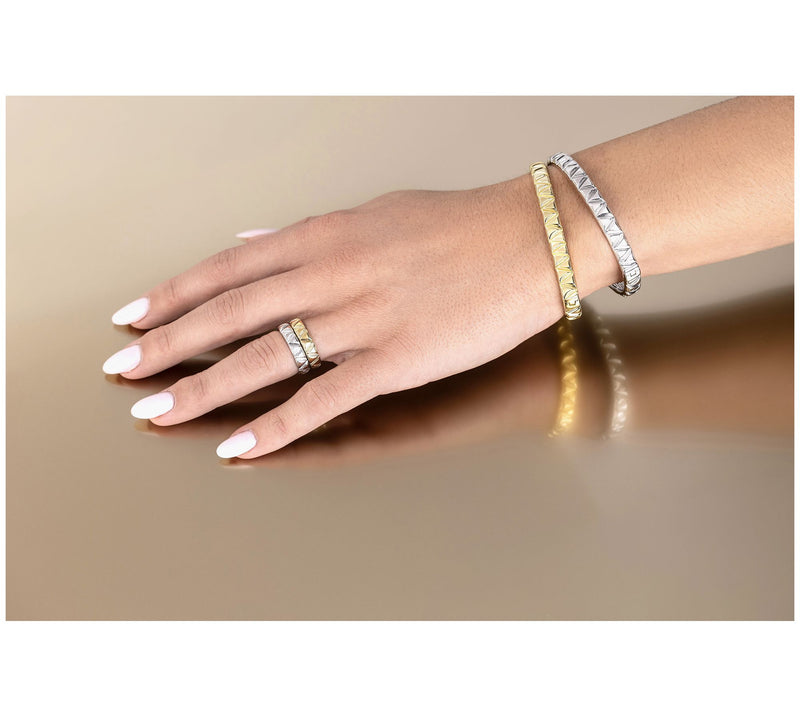 Christian James by Scott Grimes 14K Gold Clad Life Bangle 24.0g-27.0g — View 4