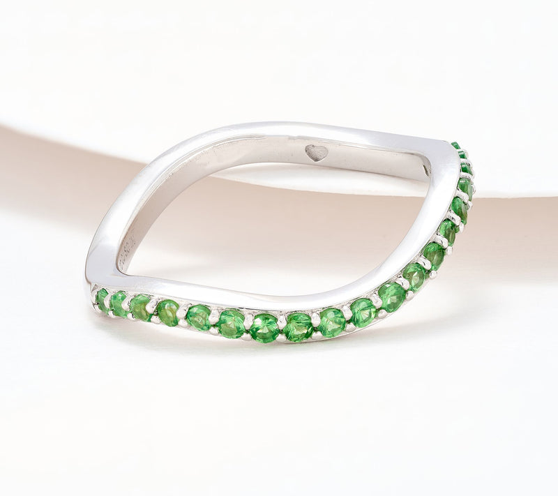Christian James by Scott Grimes Sterling Silver Exotic Gemstone Ripple Ring — View 9