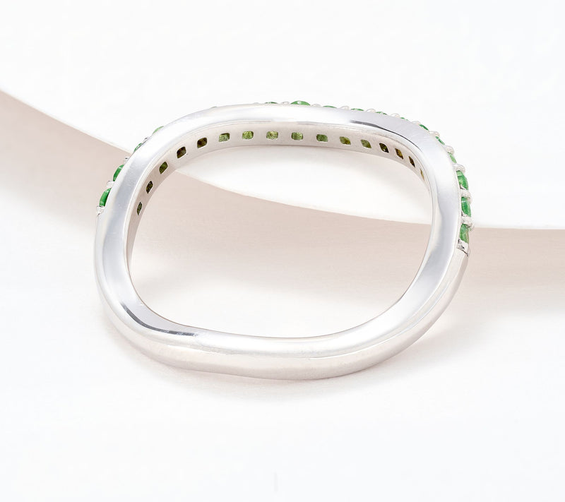 Christian James by Scott Grimes Sterling Silver Exotic Gemstone Ripple Ring — View 2