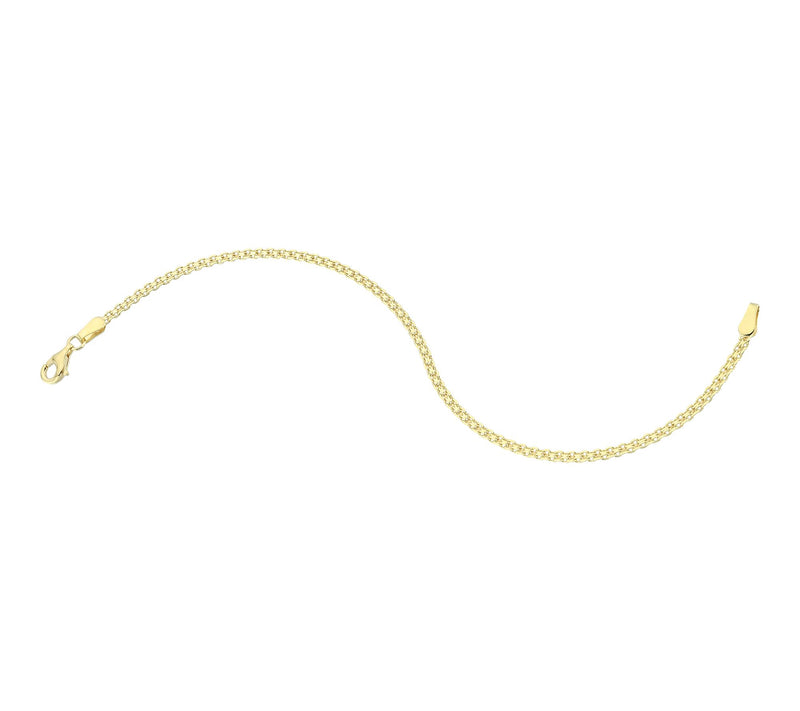 Silver Style 2.5mm Solid Bismarck Chain Bracelet, Sterling — View 4