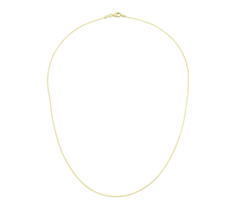 Silver Style 1.2mm Solid Serpentine Chain Necklace, Sterling — View 4