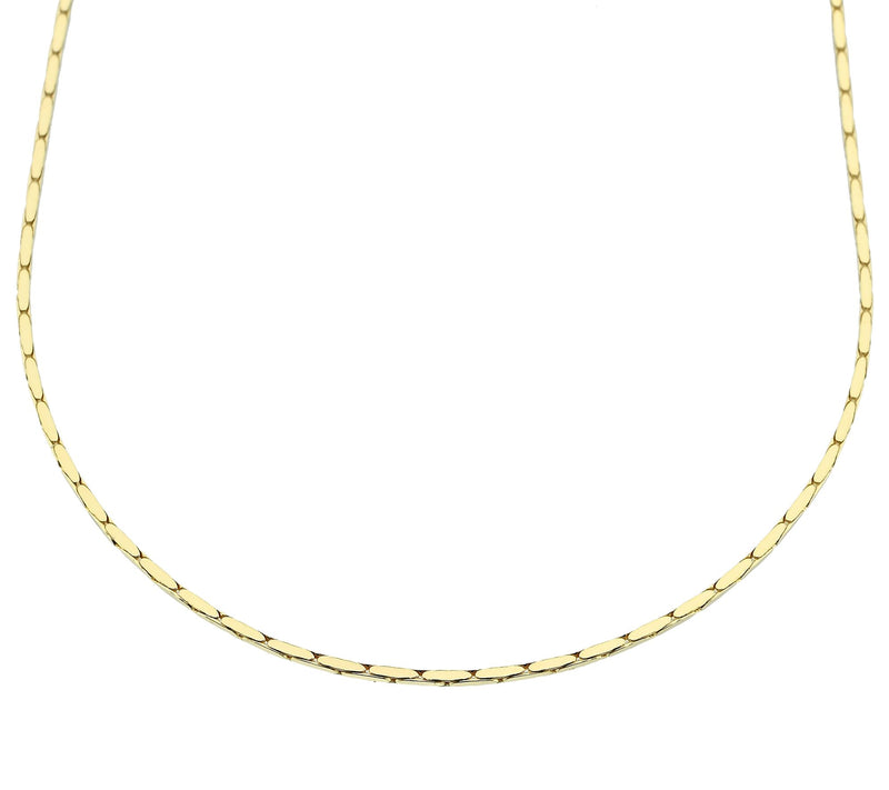 Silver Style 1mm Diamond Cut Cardano Chain Necklace, Sterling — View 8