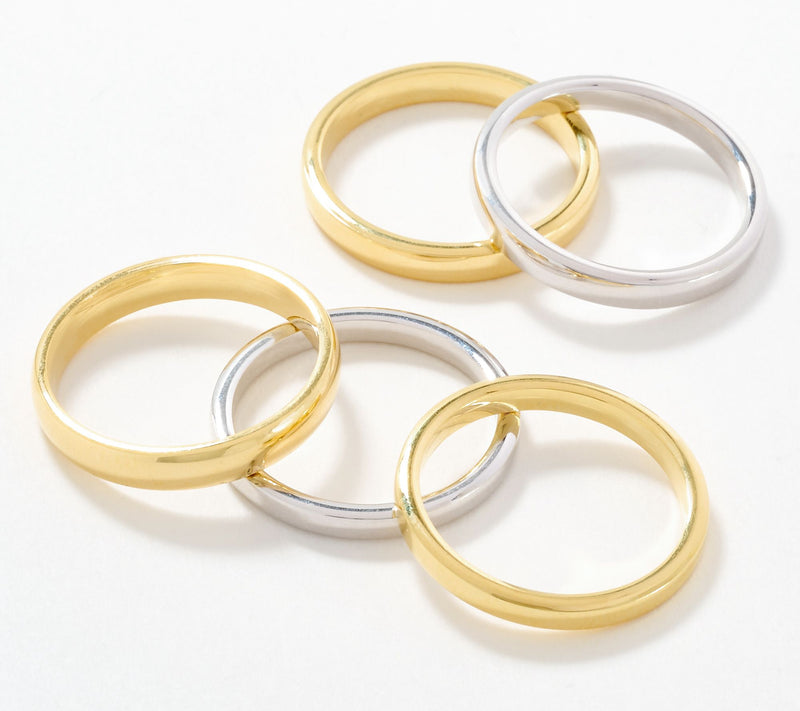 David Markstein Bronze Premiere Set of 5 Stacking Rings — View 8