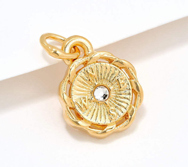 Divinely Guided by Theresa Caputo Course Correcting Compass Charm — Main view
