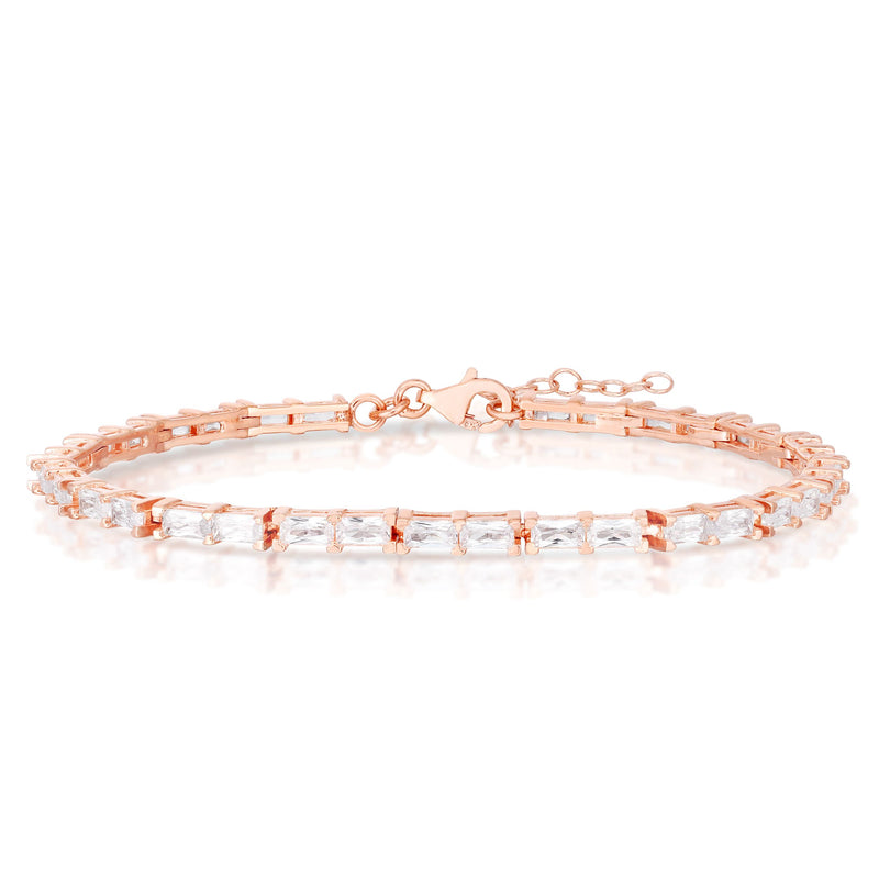Sterlina Silver Baguette Tennis Bracelet, Sterling — View 8