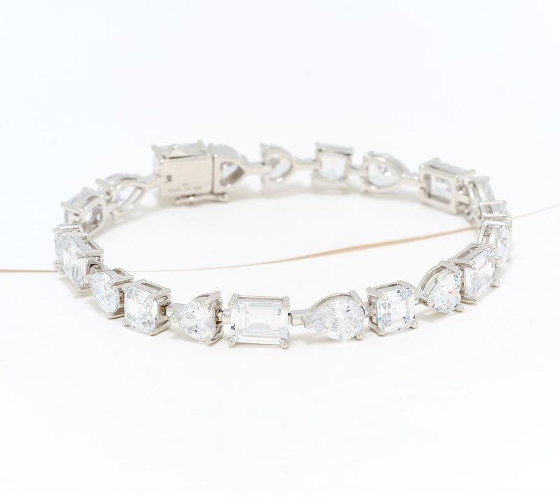 Kathy Hilton x Anna Zuckerman Lisboa Tennis Bracelet Sterling Silver — View 7