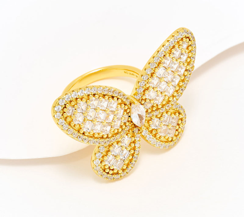 Kathy Hilton x Anna Zuckerman Olivia Butterfly Ring, Sterling Silver — View 5