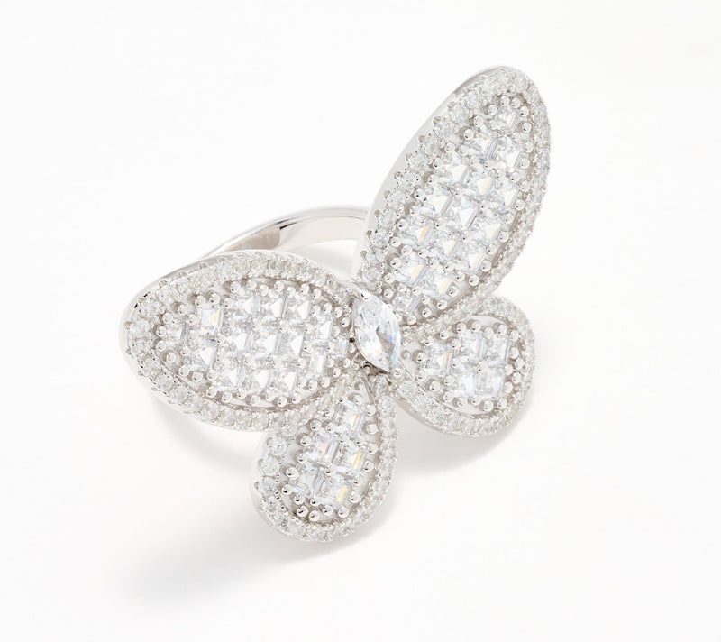 Kathy Hilton x Anna Zuckerman Olivia Butterfly Ring, Sterling Silver — View 3