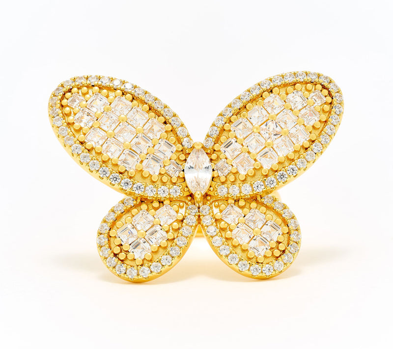 Kathy Hilton x Anna Zuckerman Olivia Butterfly Ring, Sterling Silver — View 6