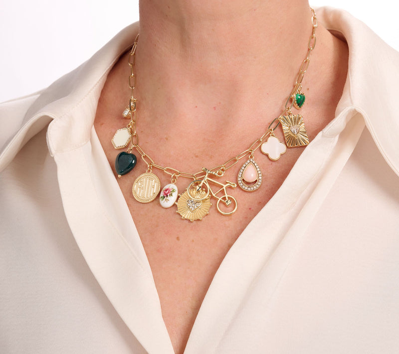 Susan Graver Eclectic Charm Necklace — View 3