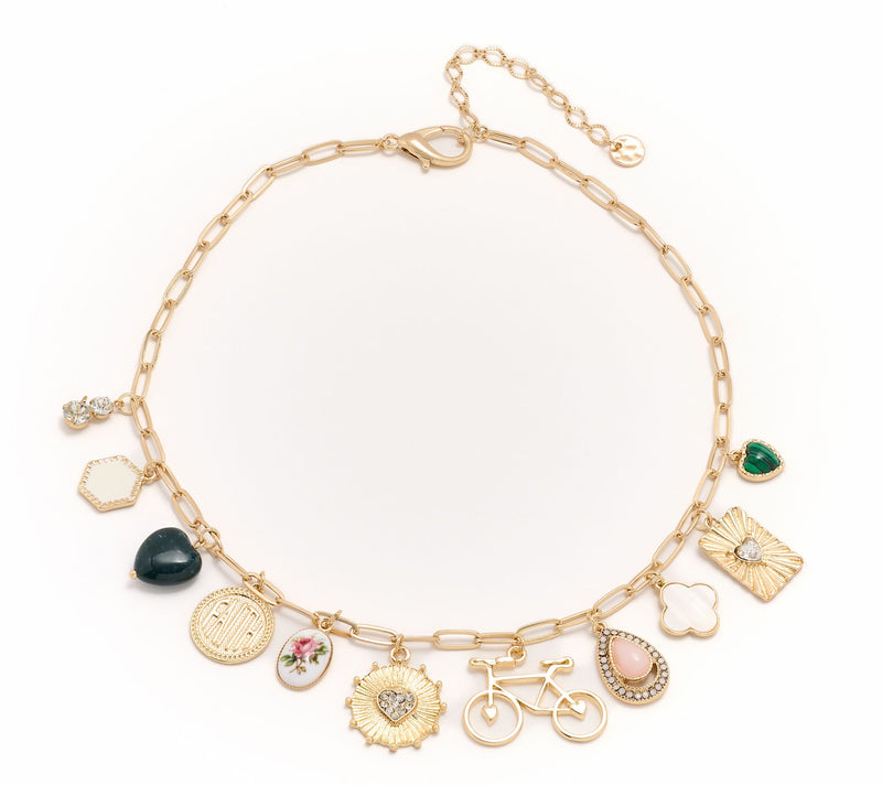 Susan Graver Eclectic Charm Necklace — View 7
