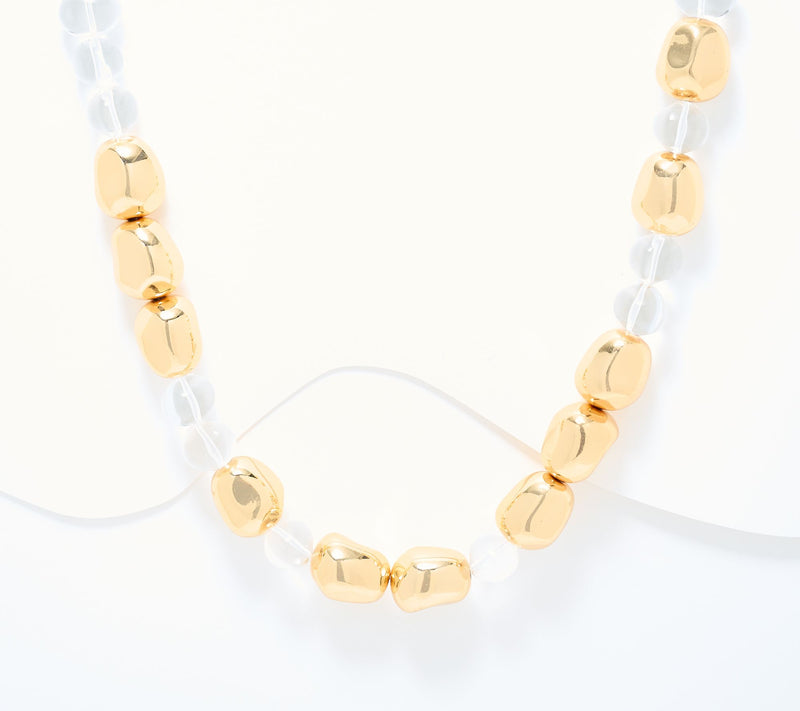 Susan Graver Chunky Nuggets Necklace — View 3