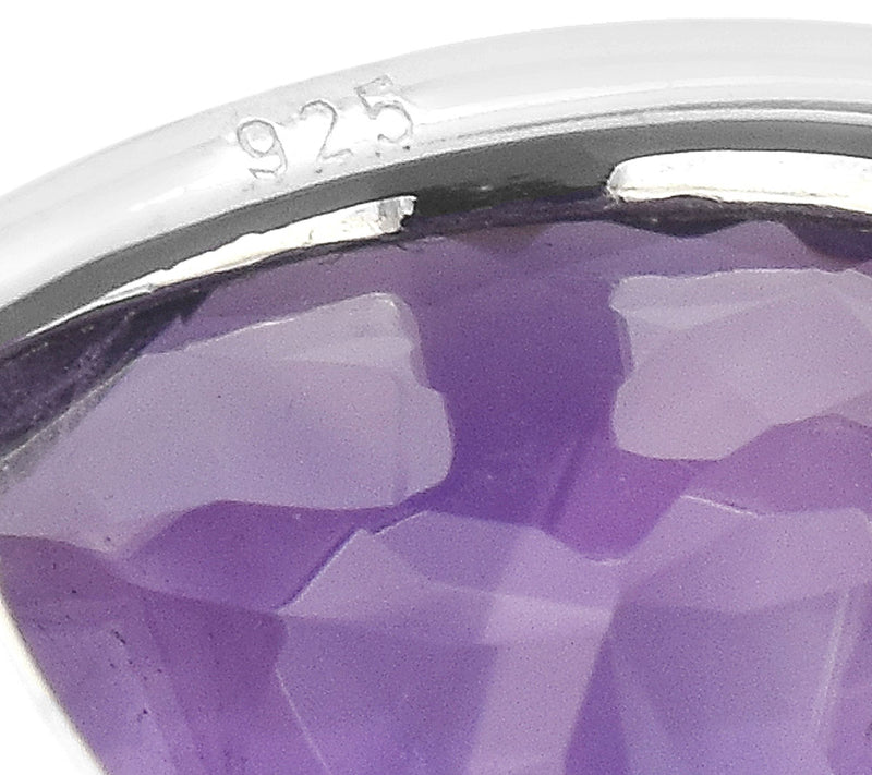 Affinity Gems Solitaire Trillion Gemstone Pendant, Sterling — View 5