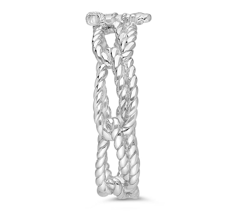Goddaughters Sterling Silver  Anchor Ring — View 3